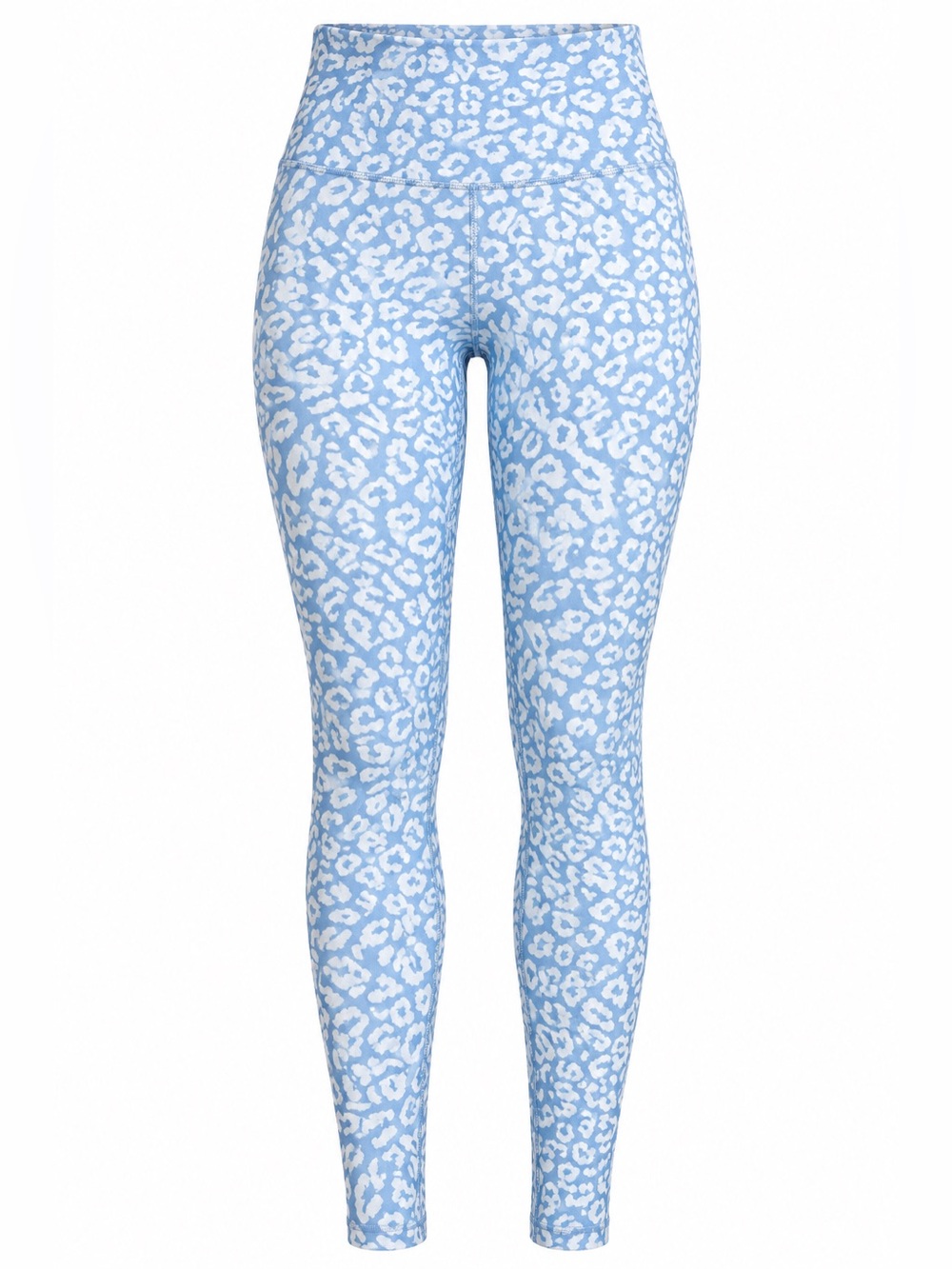 Beach Riot Sport Small 25” Inseam Blue White Leopard Print Leggings